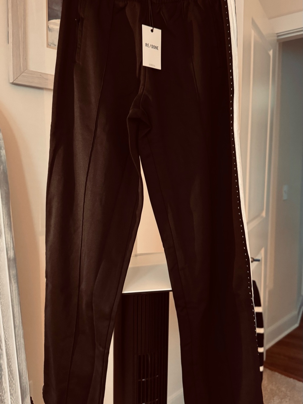 NWT Re/Done Black Slim Tapered Sweatpants - Picture 5 of 7